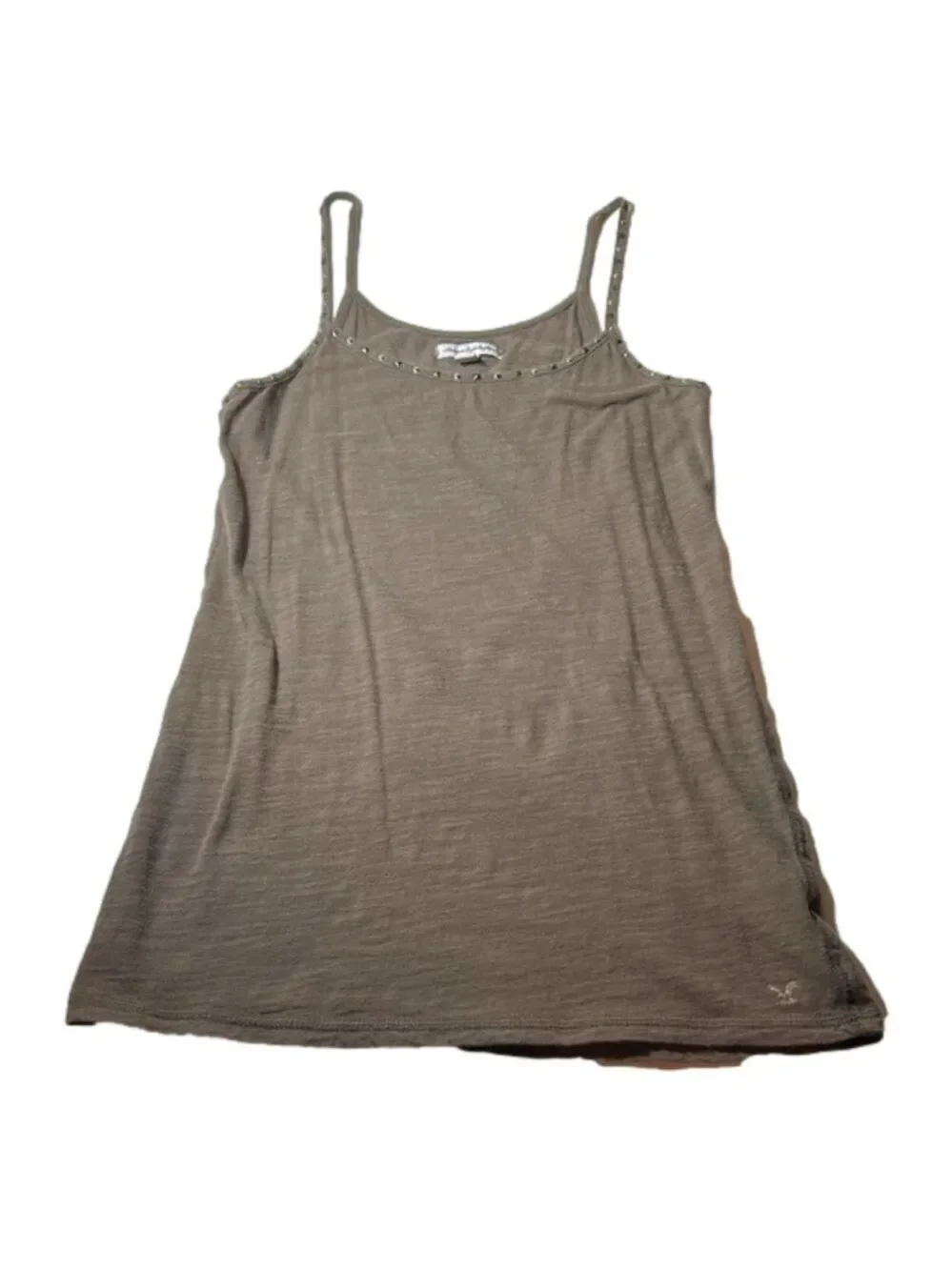AMERICAN EAGLE OUTFITTERS Sexy Brown Tank Top w/ Bling Trim Size M